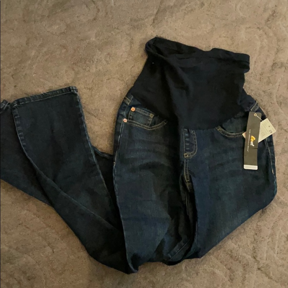 Led Luxe Essentials Denim Maternity Jeans